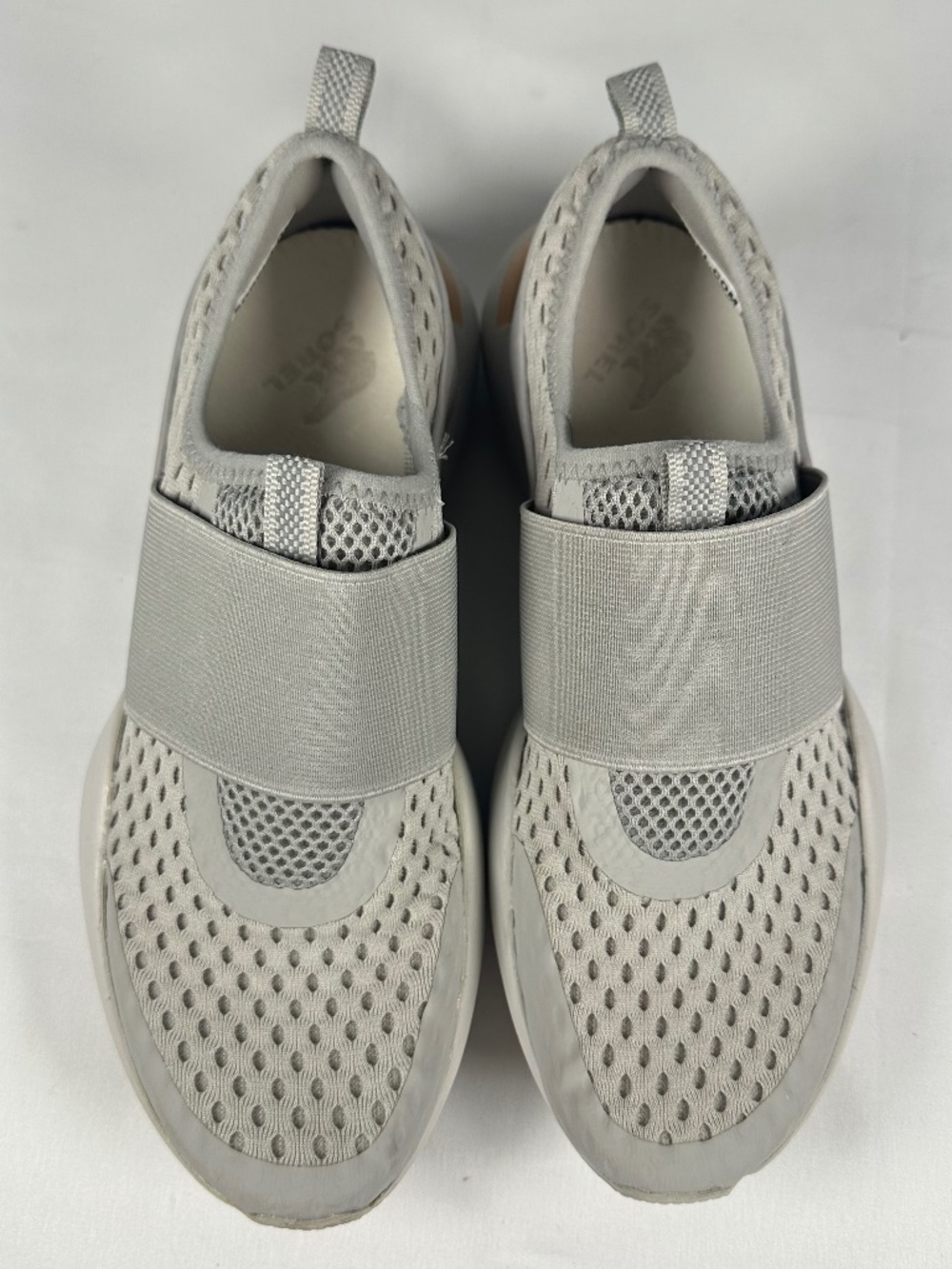 Sorel Kinetic Impact Strap Women's Sneakers Dove Moonstone Gray Size 7.5
